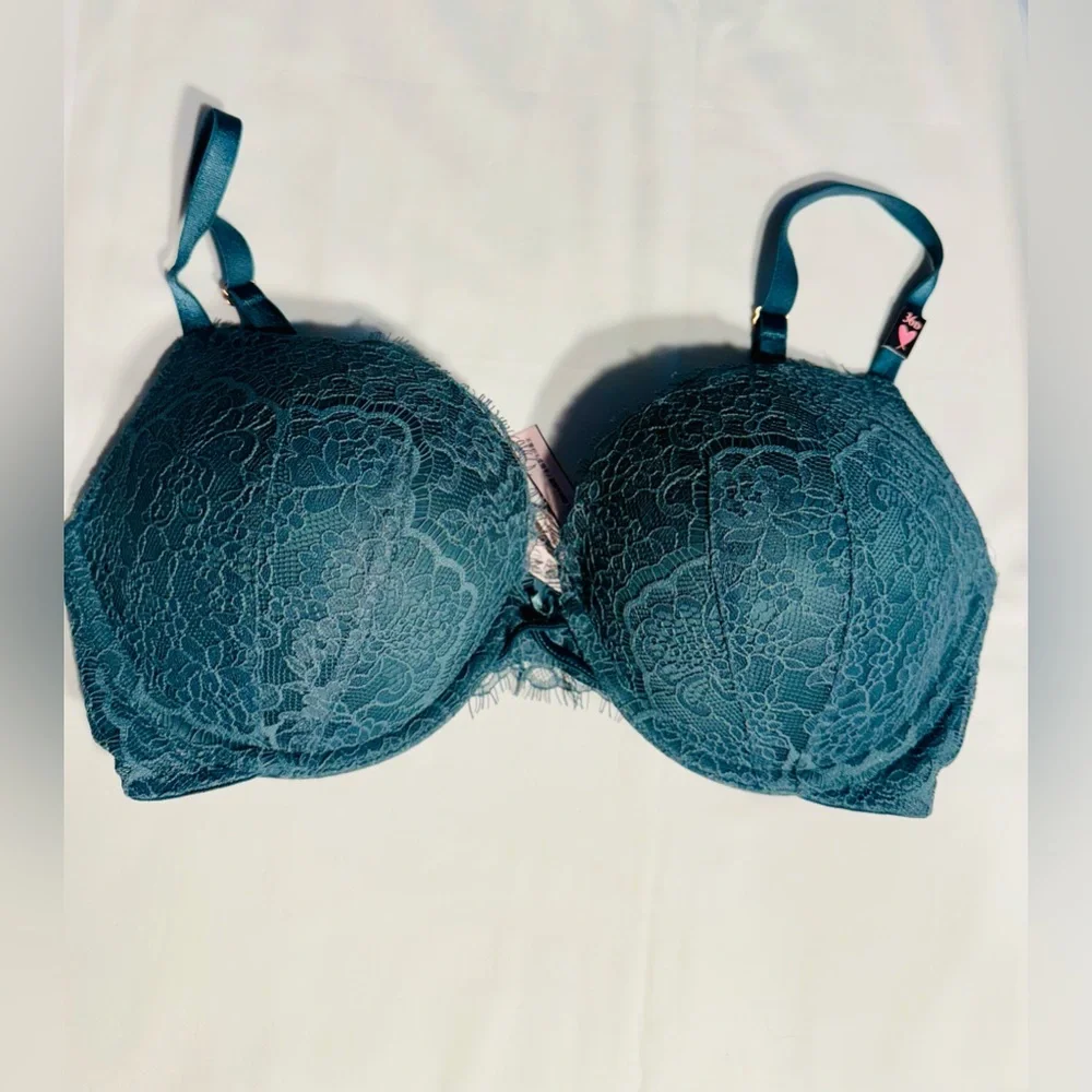 Victoria"s Secret 36D Dream Angels - Lace push-up bra - Midnight Jade - Picture 1 of 7
